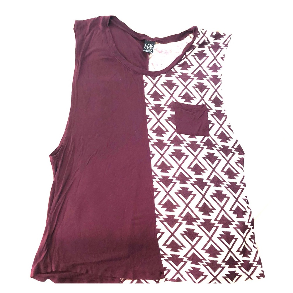 Empyre Sleeveless Maroon Top